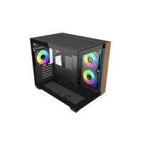 Cooler Master Elite 481 Wood Micro-ATX Mid-Tower Chassis - Black