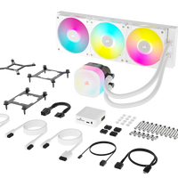 Corsair iCUE LINK TITAN 360 RX RGB Liquid CPU Cooler - White _ RX120 RGB Fans _ Fits Intel LGA 1851/1700; AMD® AM5/AM4.