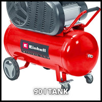 EINHELL TE-AC 430/90/10 Air Compressor. Red, Wheeled. Shop now!