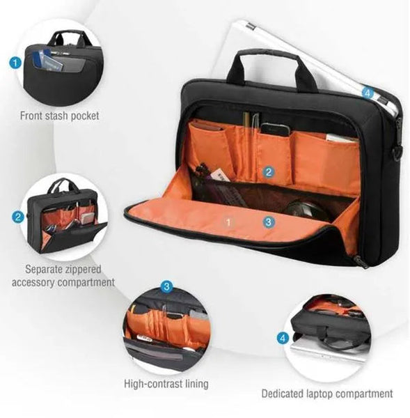EVERKI ADVANCE 16'' ECO-friendly NOTEBOOK BRIEFCASE BAG; Made from Eco material-EKB407NCH-ECO