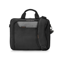 EVERKI ADVANCE BRIEFCASE | Fits up to 14 inch laptops | Trolley handle pass-through | Ergonomic two-way shoulder strap Everki