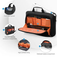 EVERKI ADVANCE BRIEFCASE | Fits up to 14 inch laptops | Trolley handle pass-through | Ergonomic two-way shoulder strap Everki