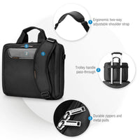 EVERKI ADVANCE BRIEFCASE | Fits up to 14 inch laptops | Trolley handle pass-through | Ergonomic two-way shoulder strap Everki