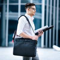 EVERKI LUNAR BRIEFCASE | Fits up to 18.4 inch laptops | Leather handles and accents | Trolley handle pass-through Everki