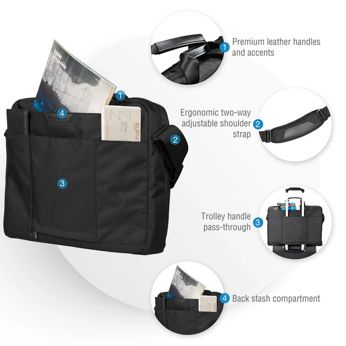EVERKI EKB417BK18 LUNAR fits up to18.4'' NOTEBOOK BRIEFCASE BAG-EKB417BK18