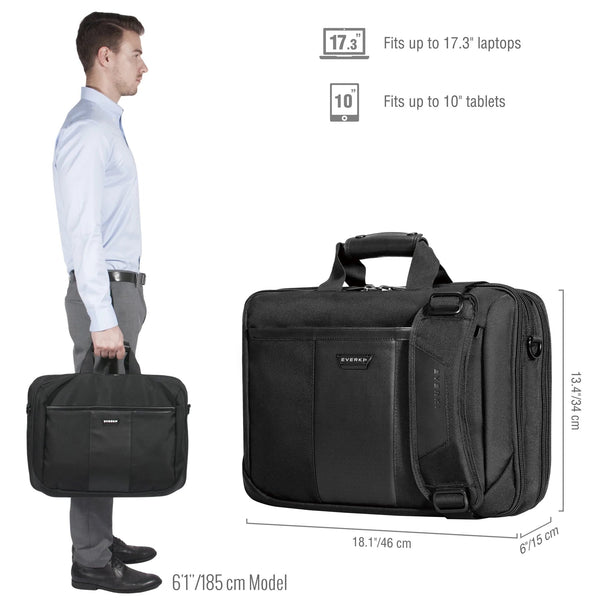 EVERKI EKB427BK17 VERSA 17.3'' LAPTOP BRIEFCASE BAG-EKB427BK17