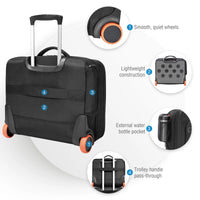 EVERKI JOURNEY TROLLEY BRIEFCASE | Fits up to 16 inch laptops | Smart Clothing Compartment for short travel days Everki