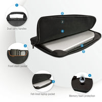 EVERKI SLEEVE | Fits up to 15.6 inch laptops | Slim profile | Easy to carry | Memory foam construction Everki