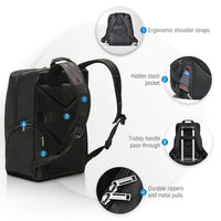 EVERKI ADVANCE BACKPACK | Fits up to 15.6 inch laptops | Hidden stash pocket | Trolley handle pass-through Everki