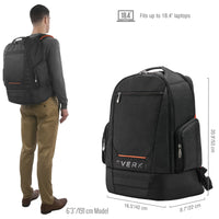 EVERKI CONTEMPRO BACKPACK | Fits up to 18.4 inch | Dedicated pockets for keybpard; headphones; and tech gear | Rain cover Everki