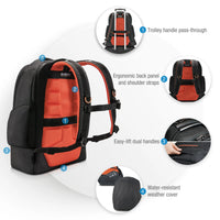 EVERKI CONTEMPRO BACKPACK | Fits up to 18.4 inch | Dedicated pockets for keybpard; headphones; and tech gear | Rain cover Everki