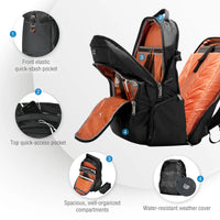 EVERKI BUSINESS BACKPACK | Fits up to 18.4 inch laptops | Rain cover | Heavy-duty zippers and pulls Everki