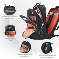 EVERKI ATLAS  BACKPACK | Fits up to 17.3 inch laptops | Travel friendly | Opens 180° |Trolley handle pass-through Everki
