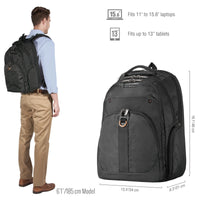 EVERKI ATLAS BACKPACK | Fits up to 15.6 inch laptops | Travel friendly | Opens 180° | 5-Point balance strap system Everki