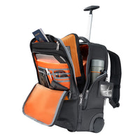 EVERKI TROLLEY BACKPACK | Fits up to 15.6 laptops | Hidden padded shoulder straps | ECO-friendly | Spacious | Wheel Cover Everki