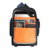 EVERKI TROLLEY BACKPACK | Fits up to 15.6 laptops | Hidden padded shoulder straps | ECO-friendly | Spacious | Wheel Cover Everki