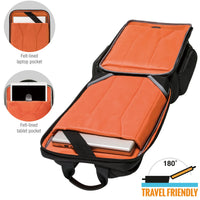 EVERKI ONYX BACKPACK | Fits up to 15.6 inch laptops | Black | Discreet RFID-safe pocket | Travel friendly | Opens 180° Everki