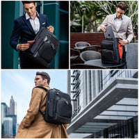 EVERKI ONYX BACKPACK | Fits up to 17.3 inch laptops | Black | Discreet RFID-safe pocket | Travel friendly | Opens 180° Everki