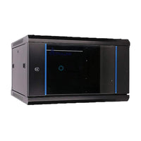 EXTRALINK 6U Wall Mount Server Cabinet Black | Network Rack Enclosure | 600x450 Data Cabinet