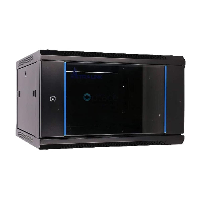 EXTRALINK 6U Wall Mount Network Rack Cabinet - Black | Server Cabinet