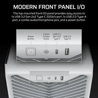 3200D RS ARGB Mid-Tower PC Case; 3x RS120 ARGB fans incl - White.