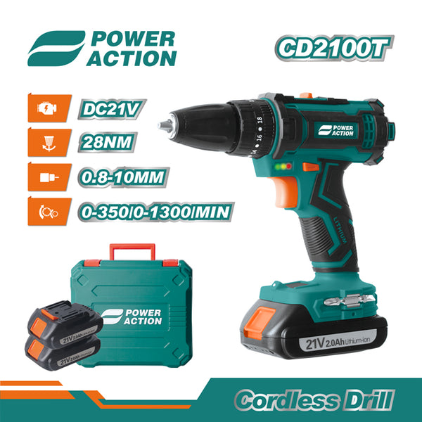 CD2100T Power Action cordless drill