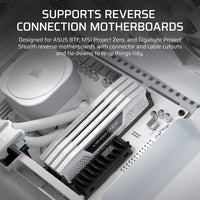 FRAME 5000D ARGB RS Mid-Tower PC Case; 4x 4x RS140 ARGB Fans; 2x 2.5'' ; 1x 3.5'' ; White.