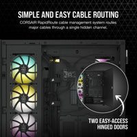 7000D Airflow Black Tempered Glass Full Tower; 6x 3.5'' |  4x 2.5'' Drive Bays ; 480mm Radiator Compatible; 3x140mm fan incl-CC-9011218-WW