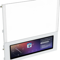 FRAME 4000D LCD RS ARGB Premium Mid-Tower PC Case; Includes 4x RS120 PWM ARGB Fans; XENEON EDGE; White.