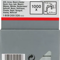 Bosch Type 53 Staples 11.4mm - 1000 Count - Compatible AEG, Black & Decker, Novus - Made in Germany