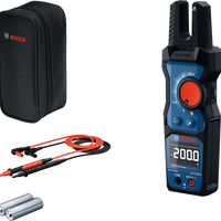 Bosch GFM 1000-15 Digital Fork Meter: True RMS, 1000V AC/DC, IP54, and Accessories. Professional Electrical Testing Tool
