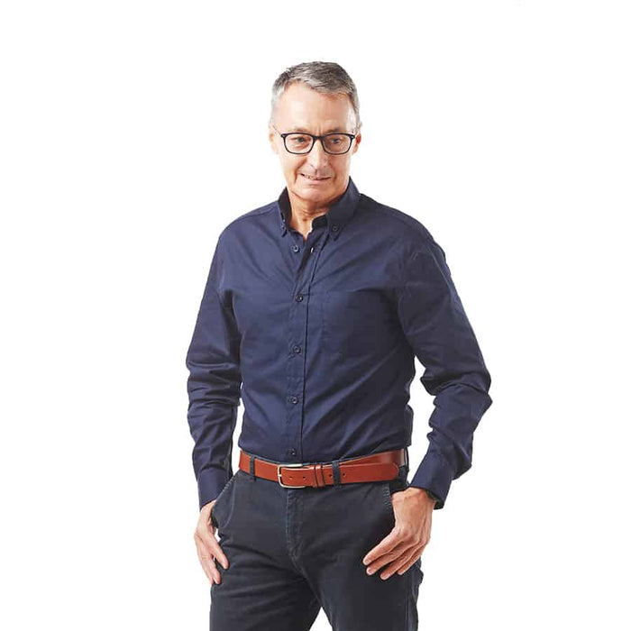 DROMEX SHIRT FORMAL LONG SLEEVE N/BLUE [M]  DW-FORMLS-NB-M