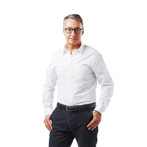 DROMEX SHIRT FORMAL LONG SLEEVE WHT [2XL]  DW-FORMLS-W-2XL