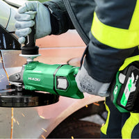 HIKOKI G3623DA Cordless Angle Grinder: Power Tool, Battery Operated, High Performance. View at chavda.com