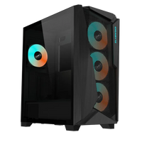 Gigabyte C301 Glass ATX Chassis; 2x 3.5'' | 2x 2.5'' Drive Bays; 360mm Radiator compatible; 4x 120mm fan incl; Black