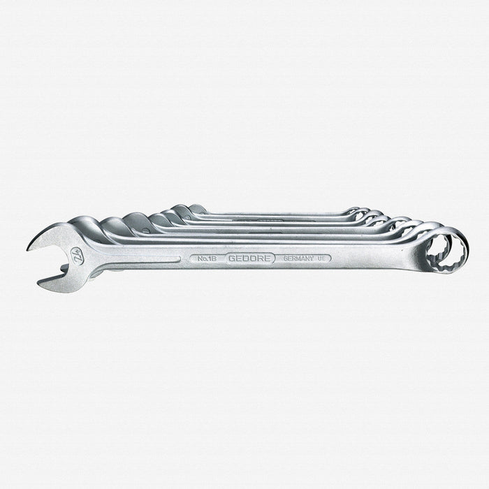 Gedore 1B-08M Combination Spanner Set 8pc