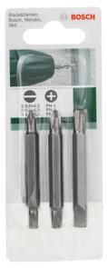 Bosch - D/Ended S/Driver Bits  Sl/Ph 3Pc - 2609255959