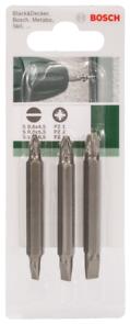 Bosch - D/Ended S/Driver Bits  Sl/Pz 3Pc - 2609255958