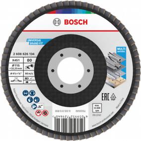 Bosch - Flap Disc X451 115mm T27 G80 - 2608626134