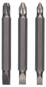 Bosch - D/Ended S/Driver Bits  Sl/Pz 3Pc - 2609255958