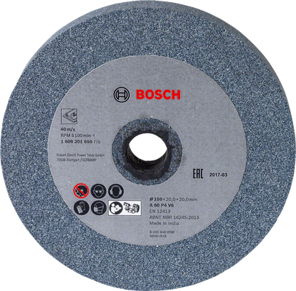Bosch Grinding Wheel 150mm x 20mm A60 Grit | Metal Grinding Disc | GBG 35-15 Compatible