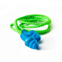 DROMEX EARPLUG RUBBER CORDED BLUE/GREEN  DR-118C