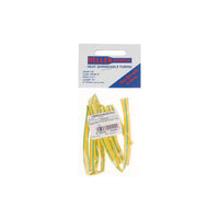 HellermannTyton : Heatshrink CP 6.4/3.2mm Green / Yellow Stripe 1.0M - (CP64PGYS)