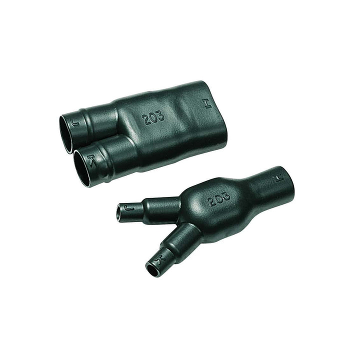 HellermannTyton : Heatshrink Moulded Shape 2-Way Outlet (Y Shape) 2-Core - (2041G)