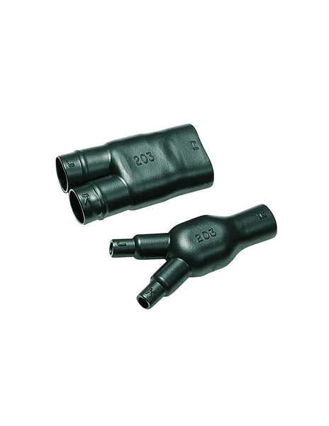 HellermannTyton : Heatshrink Moulded Shape 2-Way Outlet (Y Shape) 2-Core - (2061G)