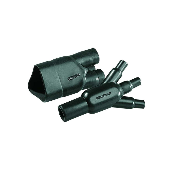 HellermannTyton : Heatshrink Moulded Shape 3-Way Outlet 3:1 3-Core Cable - (3041G)