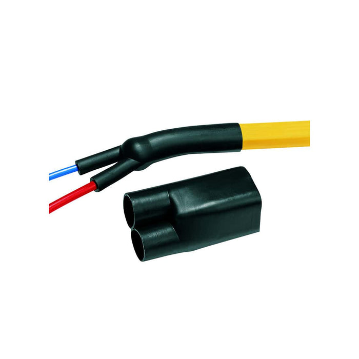 HellermannTyton Helashrink Breakout Boot: 2-Way Outlet, 2-Core Cable Heat Shrink - Cable Management Solution