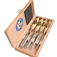Two Cherries Butt Chisel set of 4 pcs., in display box 6 - 12 - 20 - 26 mm - 1156000