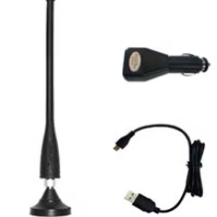 Car Kit for ZA-720 incl. Magnetic mount with 3m cable, UHF antenna, Vehicle charger with direct plug-in USB cable