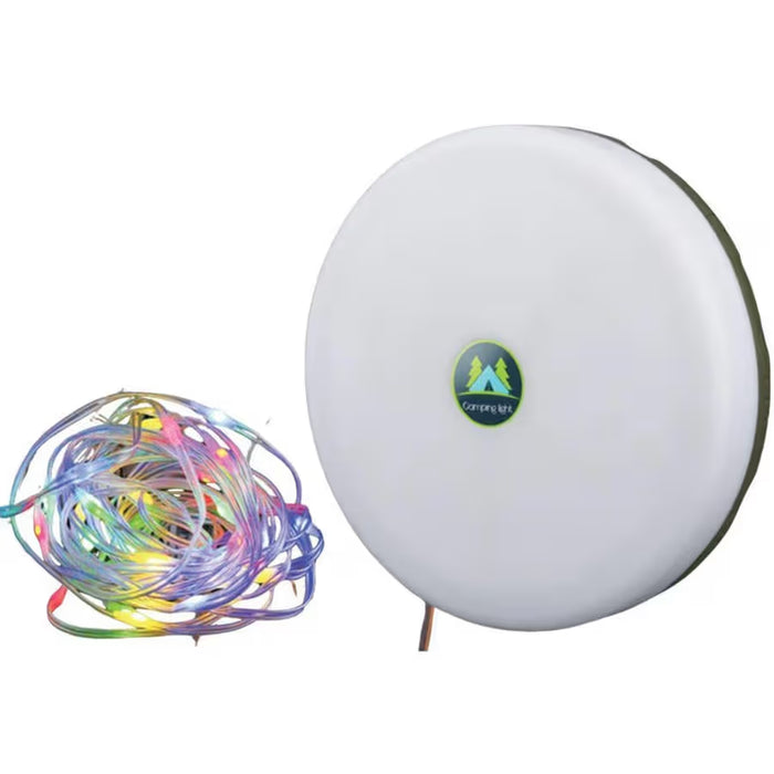 20m LED Colour String, 48 SMD Cool White Light, XTE LED 220 Lm, Retractable, Magnetic, Type C USB Rechargeable, 2000mAH Powerbank, 166mm x 44mm